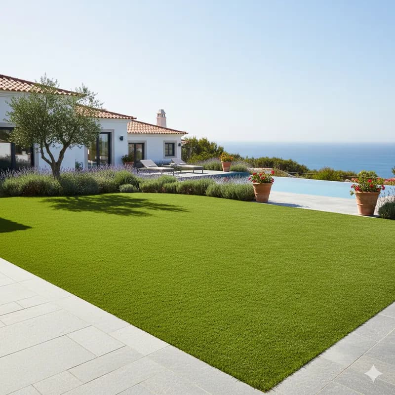 Arranjo de canteiros com plantas sazonais